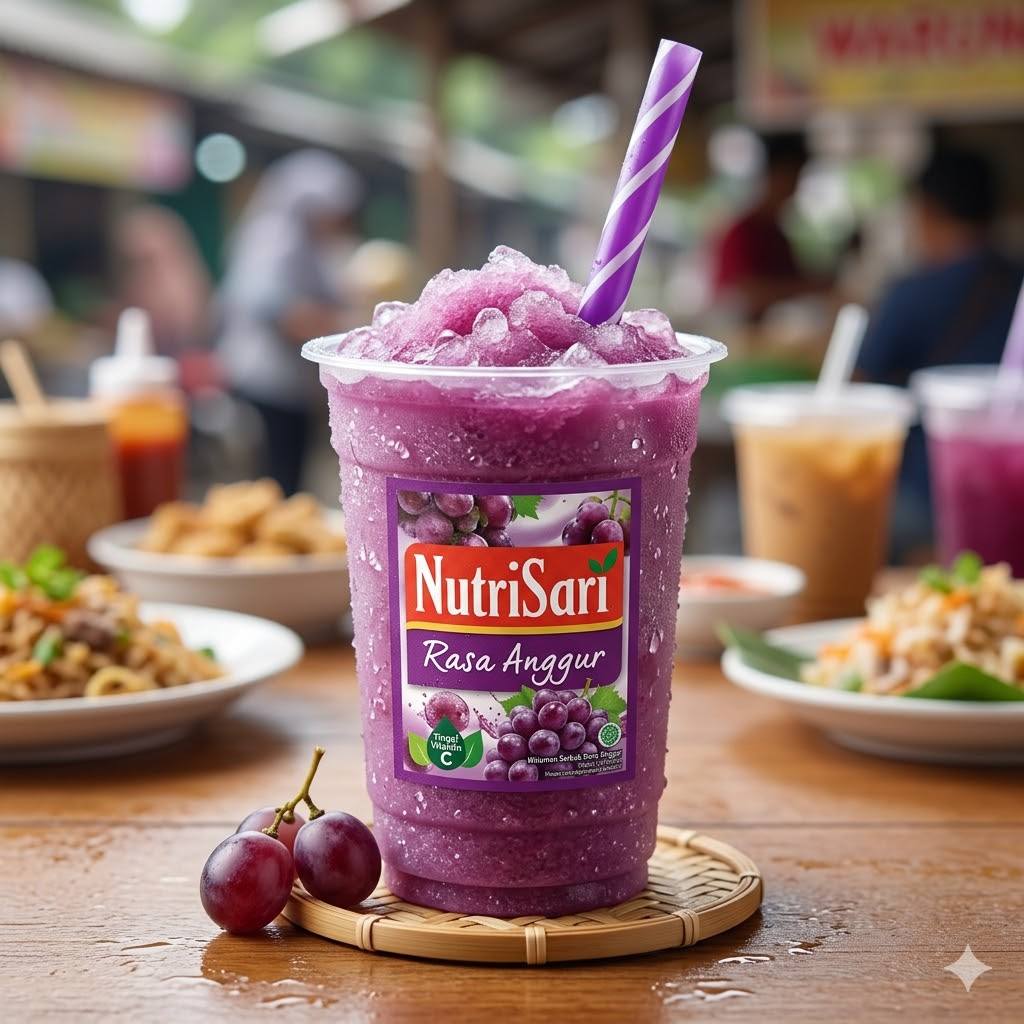 Ice Nutrisari Rasa Anggur Rice Bowl Mantul